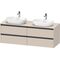 Duravit Waschtischunterbau Ketho.2 1600x568x550mm Be beids taupe supermatt