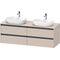 Duravit Waschtischunterbau Ketho.2 1600x568x550mm Be beidseitig taupe matt