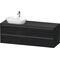 Duravit Waschtischunterbau Ketho.2 1600x568x550mm Be links eiche schwarz