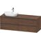 Duravit Waschtischunterbau Ketho.2 1600x568x550mm Be links nussbaum dunkel