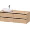 Duravit Waschtischunterbau Ketho.2 1600x568x550mm Becken links eiche natur