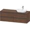 Duravit Waschtischunterbau Ketho.2 1600x568x550mm Be rechts nussbaum dunkel