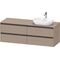Duravit Waschtischunterbau Ketho.2 1600x568x550mm Becken rechts leinen