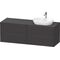 Duravit Waschtischunterbau Ketho.2 1600x568x550mm Be re graphit supermatt