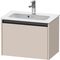 Duravit Waschtischunterbau Ketho.2 610x440x390mm taupe matt