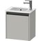 Duravit Waschtischunterbau Ketho.2 410x440x292mm TA links betongrau matt