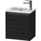 Duravit Waschtischunterbau Ketho.2 410x440x292mm TA links eiche schwarz