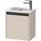 Duravit Waschtischunterbau Ketho.2 410x440x292mm TA links taupe supermatt