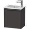 Duravit Waschtischunterbau Ketho.2 410x440x292mm TA re graphit supermatt
