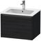 Duravit Waschtischunterbau Ketho.2 610x440x480mm eiche schwarz