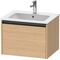 Duravit Waschtischunterbau Ketho.2 610x440x480mm eiche natur