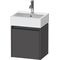 Duravit Waschtischunterbau Ketho.2 434x440x338mm TA links graphit matt