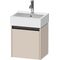Duravit Waschtischunterbau Ketho.2 434x440x338mm TA links taupe supermatt