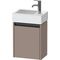 Duravit Waschtischunterbau Ketho.2 364x440x238mm TA links basalt matt