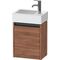 Duravit Waschtischunterbau Ketho.2 364x440x238mm TA links nussbaum natur
