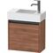 Duravit Waschtischunterbau Ketho.2 484x440x238mm TA links nussbaum natur