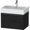 Duravit Waschtischunterbau Ketho.2 684x440x460mm eiche schwarz