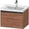 Duravit Waschtischunterbau Ketho.2 634x440x455mm nussbaum natur