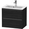 Duravit Waschtischunterbau Ketho.2 610x440x390mm eiche schwarz