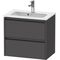 Duravit Waschtischunterbau Ketho.2 610x440x390mm graphit matt