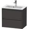 Duravit Waschtischunterbau Ketho.2 610x440x390mm graphit supermatt