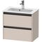 Duravit Waschtischunterbau Ketho.2 610x440x390mm taupe matt