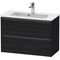 Duravit Waschtischunterbau Ketho.2 810x440x390mm eiche schwarz