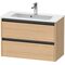 Duravit Waschtischunterbau Ketho.2 810x440x390mm eiche natur