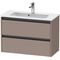Duravit Waschtischunterbau Ketho.2 810x440x390mm basalt matt