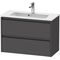 Duravit Waschtischunterbau Ketho.2 810x440x390mm graphit matt