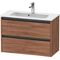 Duravit Waschtischunterbau Ketho.2 810x440x390mm nussbaum natur