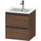 Duravit Waschtischunterbau Ketho.2 510x549x420mm nussbaum dunkel