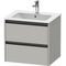 Duravit Waschtischunterbau Ketho.2 610x550x480mm betongrau matt