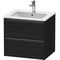 Duravit Waschtischunterbau Ketho.2 610x550x480mm eiche schwarz