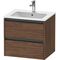 Duravit Waschtischunterbau Ketho.2 610x550x480mm nussbaum dunkel