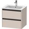 Duravit Waschtischunterbau Ketho.2 610x550x480mm taupe matt