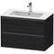 Duravit Waschtischunterbau Ketho.2 810x550x480mm eiche schwarz