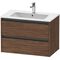 Duravit Waschtischunterbau Ketho.2 810x550x480mm nussbaum dunkel