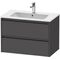 Duravit Waschtischunterbau Ketho.2 810x550x480mm graphit matt