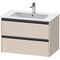 Duravit Waschtischunterbau Ketho.2 810x550x480mm taupe supermatt