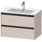 Duravit Waschtischunterbau Ketho.2 810x550x480mm taupe matt