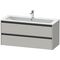 Duravit Waschtischunterbau Ketho.2 1210x550x480mm betongrau matt