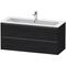 Duravit Waschtischunterbau Ketho.2 1210x550x480mm eiche schwarz