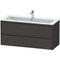 Duravit Waschtischunterbau Ketho.2 1210x550x480mm graphit supermatt