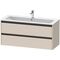 Duravit Waschtischunterbau Ketho.2 1210x550x480mm taupe supermatt