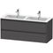 Duravit Waschtischunterbau Ketho.2 1280x550x480mm graphit matt