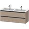 Duravit Waschtischunterbau Ketho.2 1280x550x480mm leinen