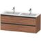Duravit Waschtischunterbau Ketho.2 1280x550x480mm nussbaum natur
