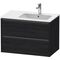 Duravit Waschtischunterbau Ketho.2 810x549x480mm eiche schwarz