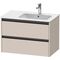 Duravit Waschtischunterbau Ketho.2 810x549x480mm taupe matt